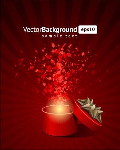 free vector Vector colorful gift box